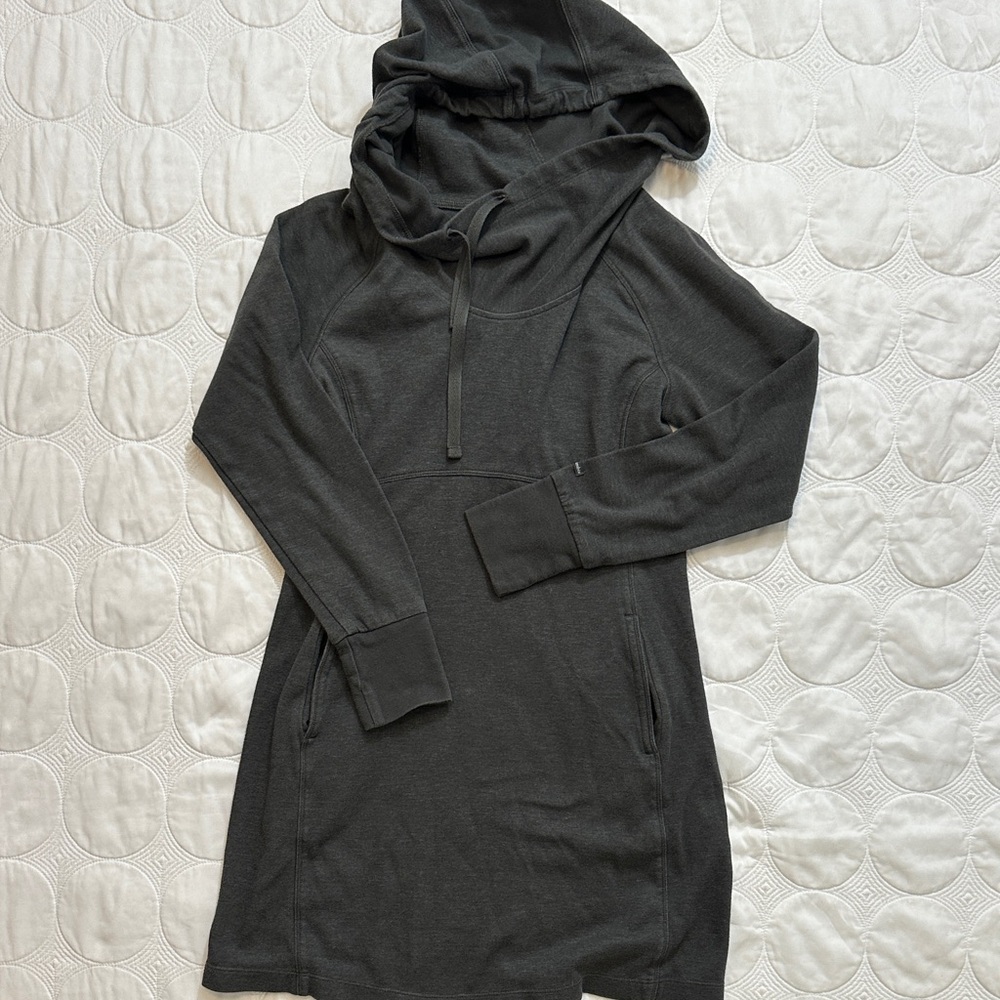 Columbia Gray Hooded Sweatshirt Dress